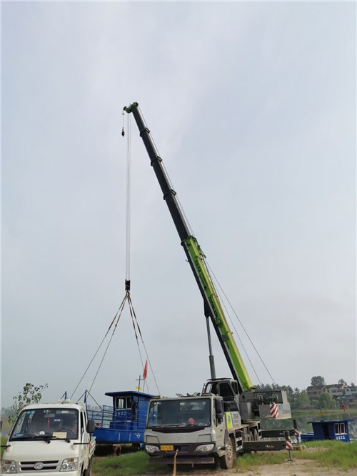 雷山县桥梁建设吊装案例